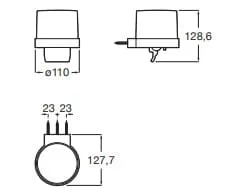 Bản vẽ kỹ thuật Binh đựng xà phòng Roca Tempo A817590C40