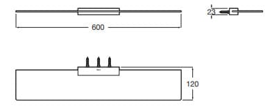 Bản vẽ kỹ thuật Kệ kính dưới gương Roca Tempo A817592C00