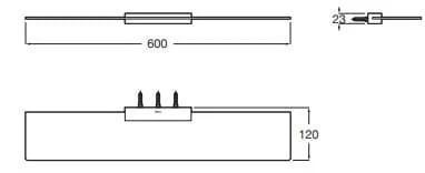 Bản vẽ kỹ thuật Kệ kính dưới gương Roca Tempo A817592C40