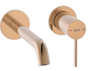 Vòi chậu rửa mặt âm tường Roca Ona A5A359ERG0 A5E3501RG0