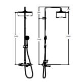 Bản vẽ kỹ thuật  Bộ sen tắm cây Nhiệt độ Roca Even-T A5A9A11C0N