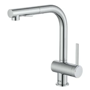 Vòi rửa bát nóng lạnh dây rút Roca Ona A5A851FC0N