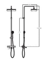  Bộ sen tắm cây Nhiệt độ Roca Even-T A5A2H2EC0N