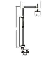 Bản vẽ kỹ thuật  Bộ sen tắm cây Roca Z5B9926C00