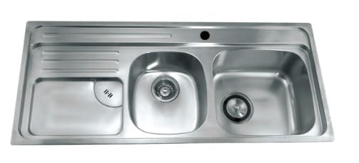 Chậu rửa bát 2 hố 1 bàn Roca Z87N161160