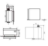 Bản vẽ kỹ thuật Bộ van xả Toilet cảm ứng âm Roca Z506903010