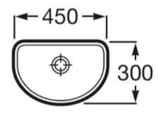 Chậu lavabo dương bàn Tây Ban Nha Optica Roca A327C10000
