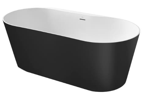 Bồn tắm đặt sàn 1.6m Ba Lan Raina Roca A2484660K0 ( màu đen )  