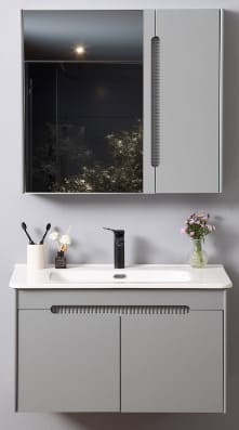 Bộ tủ chậu cao cấp đèn Led Mowoen MW2701-80PVC 