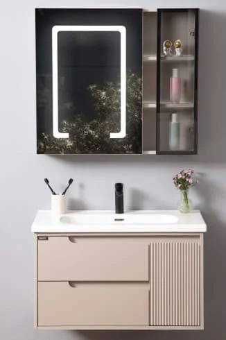 Bộ tủ chậu cao cấp đèn Led Mowoen MW2820-60PVC