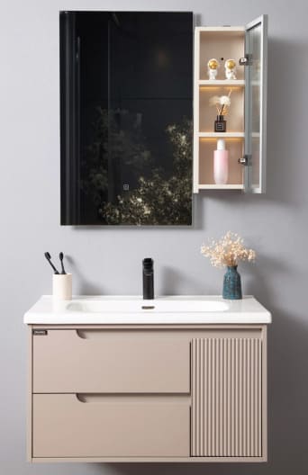 Bộ tủ chậu cao cấp đèn Led Mowoen MW2822-80PVC  