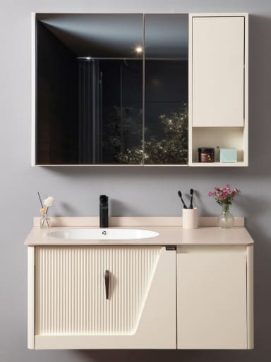 Bộ tủ chậu cao cấp đèn Led Mowoen MW2868-100PVC 