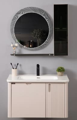 Bộ tủ chậu cao cấp đèn Led Mowoen MW2811-80