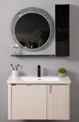Bộ tủ chậu cao cấp đèn Led Mowoen MW2811-80