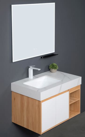 Bộ tủ chậu cao cấp đèn Led Mowoen MW9567R-80