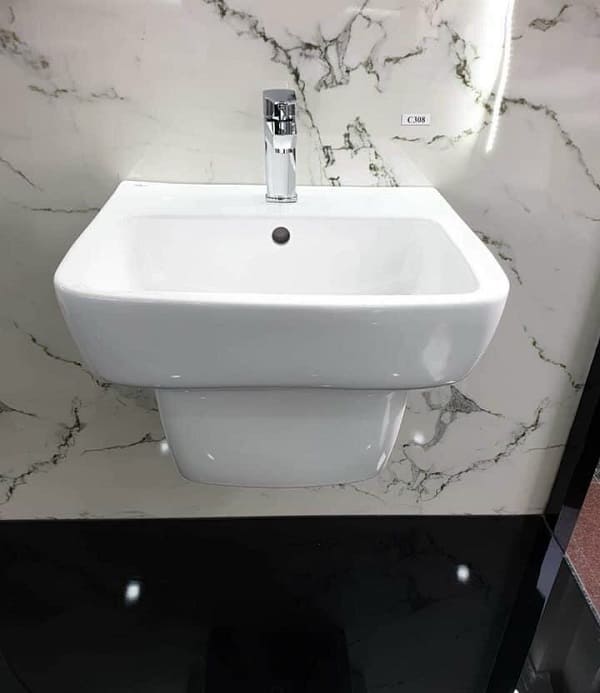 Chân chậu treo tường liền chân Hảo Cảnh HC C308