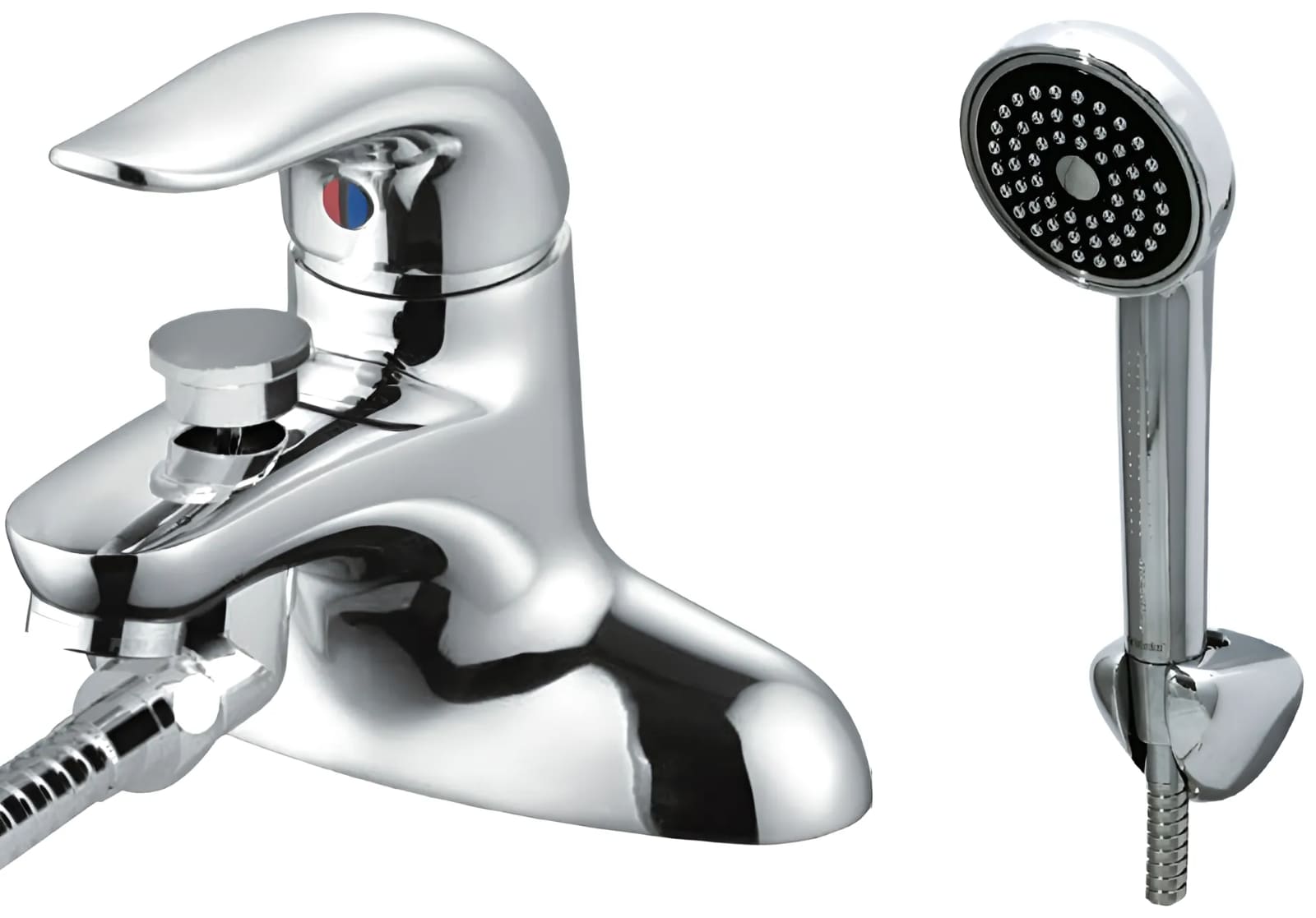 Vòi rửa lavabo 2 đường nóng lạnh liền sen Mirolin MK552A-H200