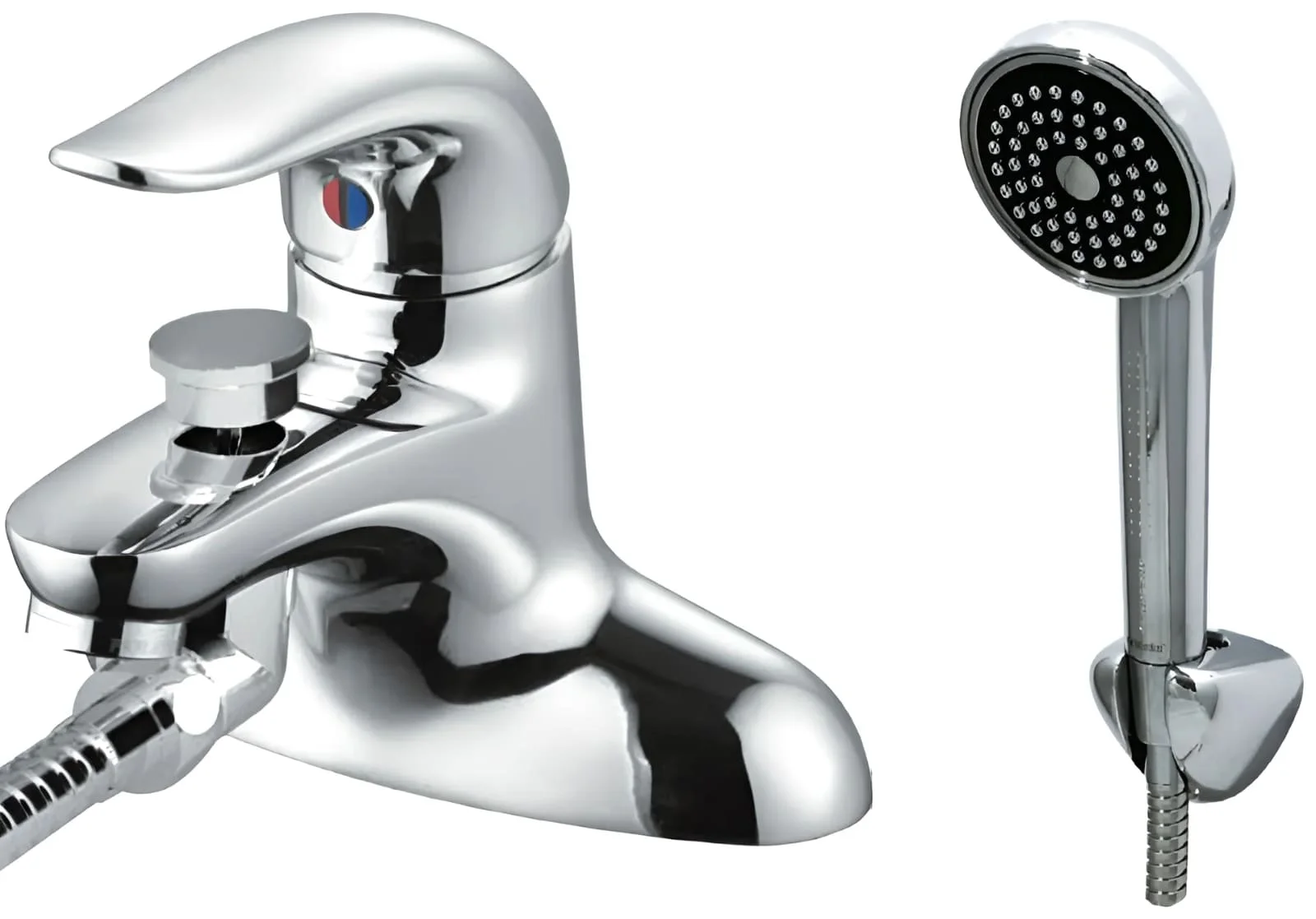 Vòi rửa lavabo 2 đường nóng lạnh liền sen Mirolin MK552A-H200