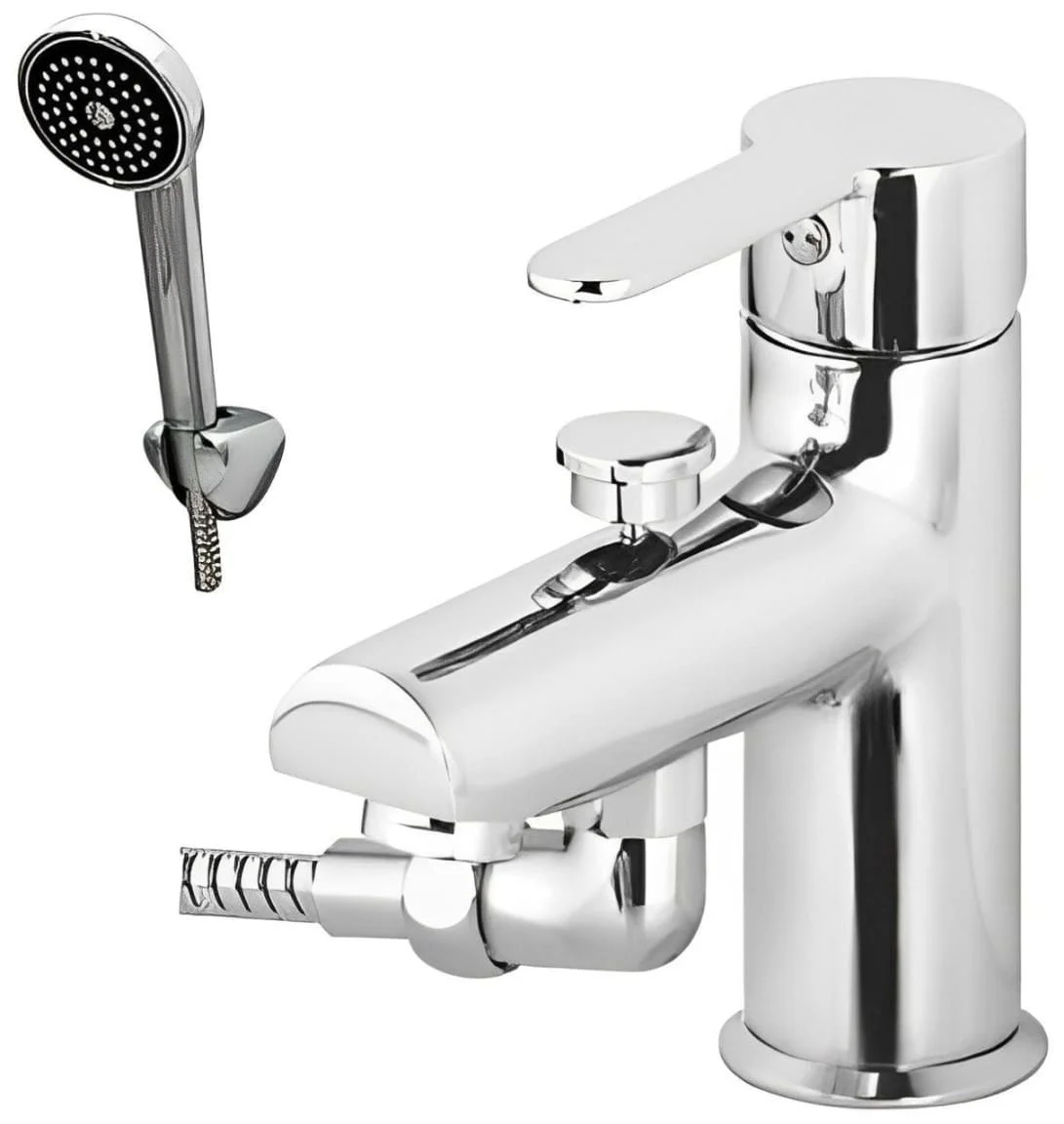 Hình ảnh: Vòi rửa lavabo 2 đường nóng lạnh liền sen Mirolin MK701A-H200
