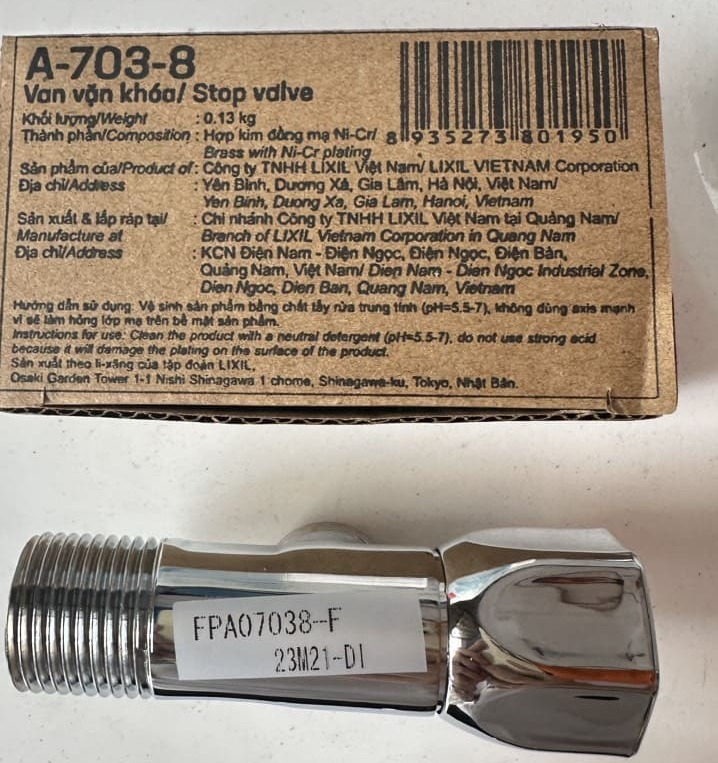 Van khóa nước INAX A-703-8