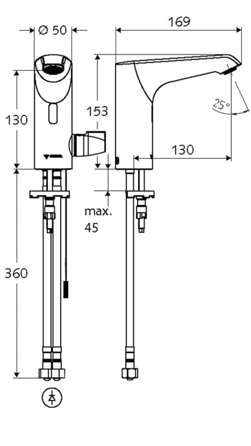 Vòi cảm ứng nóng lạnh Đức Xeris E-T Schell 002350699