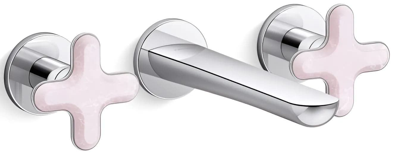 Vòi chậu rửa mặt nóng lạnh Kallista P32076-RST-CP