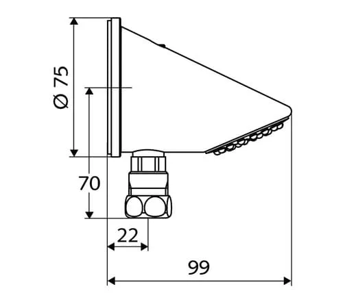 Đầu sen phun Đức Linus Schell 018460699