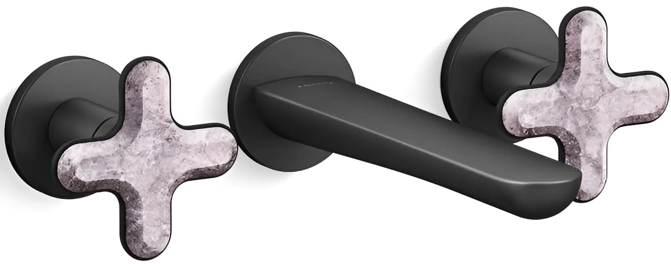 Vòi chậu rửa mặt nóng lạnh Kallista P32076-RST-BL