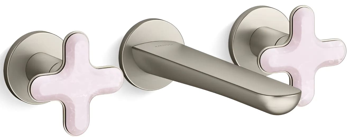 Vòi chậu rửa mặt nóng lạnh Kallista P32076-RST-BN