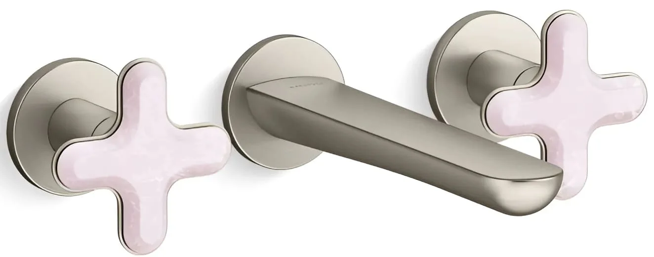 Vòi chậu rửa mặt nóng lạnh Kallista P32076-RST-BN