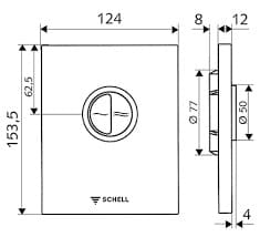 Bản vẽ kỹ thuật mặt nạ nút nhấn Đức Ambition Eco Schell 028270099