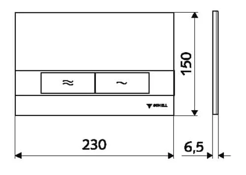 Bản vẽ kỹ thuật mặt nạ nút nhấn Đức Montus Board Schell 031200699