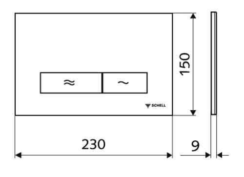 Bản vẽ kỹ thuật mặt nạ nút nhấn Đức Montus Konkav Schell 031226499