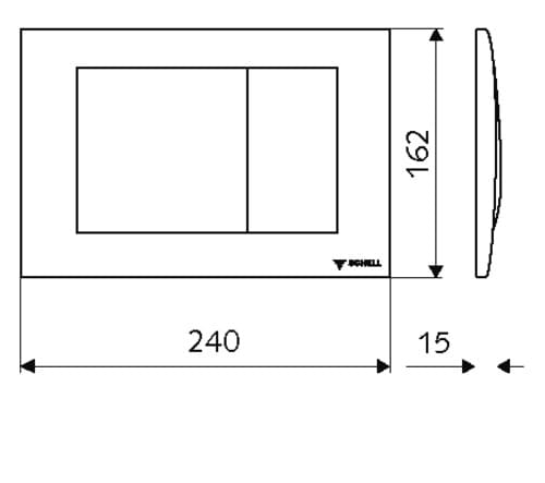 Bản vẽ kỹ thuật mặt nạ nút nhấn Đức Montus Field E Schell 031260699