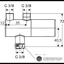 Bản vẽ kỹ thuật van khóa nhiệt độ Schell 094060699