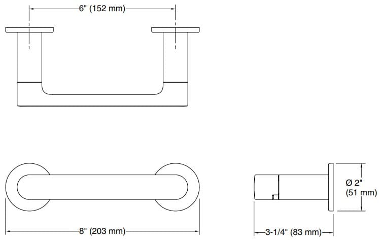 Bản vẽ lô treo giấy Kallista P34141-00