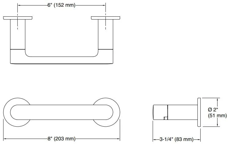 Bản vẽ lô treo giấy Kallista P34141-00