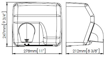 Máy sấy tay đôi siêu tốc cảm biến Saniflow Mediclinics E88A
