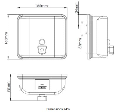 Hộp đựng xà phòng treo tường Mediclinics DJ0115C