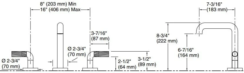 Bản vẽ vòi bồn nóng lạnh Kallista P40882-BL-CP