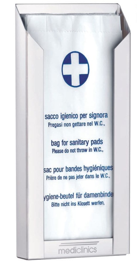 Hộp đựng túi vệ sinh làm bằng thép Mediclinics DBH100