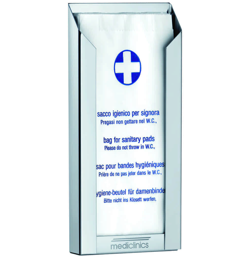 Hộp đựng túi vệ sinh làm bằng thép Mediclinics DBH100C