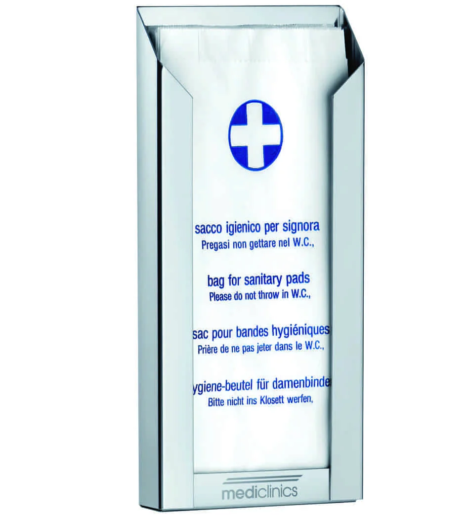 Hộp đựng túi vệ sinh làm bằng thép Mediclinics DBH100C