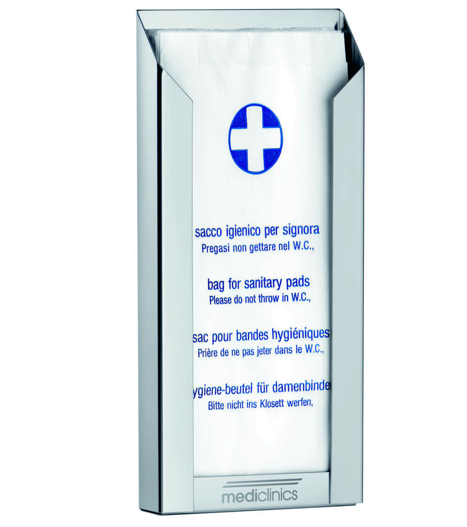 Hộp đựng túi vệ sinh làm bằng thép Mediclinics DBH100CS