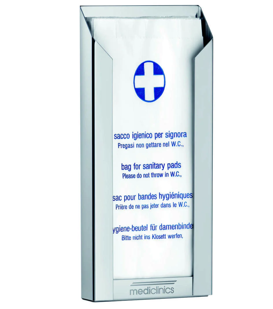 Hộp đựng túi vệ sinh làm bằng thép Mediclinics DBH100CS