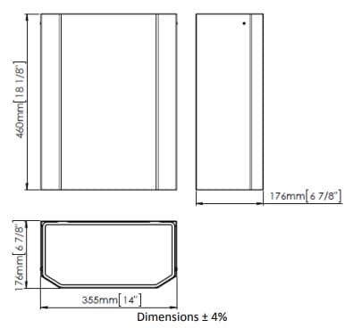 Bản vẽ kỹ thuật thùng đựng rác dạng mở 25L Mediclinics PPA2279