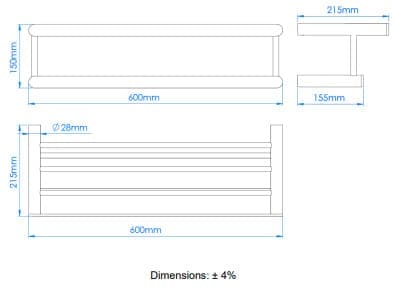 Bản vẽ kỹ thuật giàn vắt khăn Mediclinics AI1323C