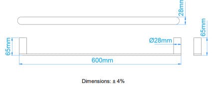 Bản vẽ kỹ thuật thanh vắt khăn Mediclinics AI1313CS