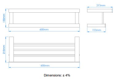 Bản vẽ kỹ thuật giàn vắt khăn 2 tầng Mediclinics AI1423CS