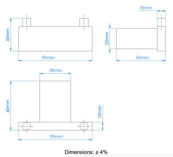 Bản vẽ kỹ thuật giá đỡ bàn chải nhà vệ sinh Mediclinics ES1003C